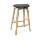 Kyoto Barpall Vitoljad Ek, Svart läder