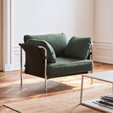 Can 1-sits Fåtölj Steelcut 975, förkromat stål, Black