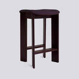 Chisel 30 65 cm Barpall Dark Bordeaux – lackerad bokfaner, Turf Burgundy