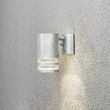 Modena GU10 Ned Transparent Vägglampa Ute Galvaniserad, 15.5 cm