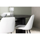 Isolde, Night Oval matgrupp Svart,Vit, Svart, 180 x 90