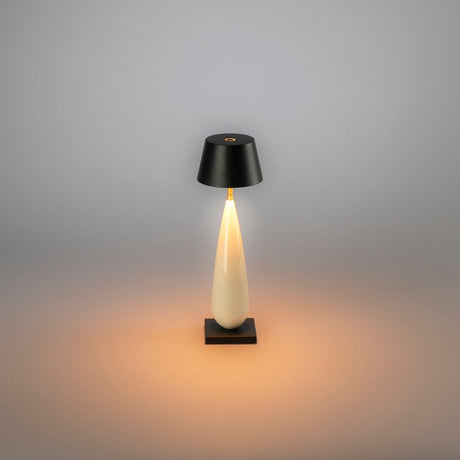 Frejus bordslampa USB Bordslampa Ute/Inne Svart/Gräddvit
