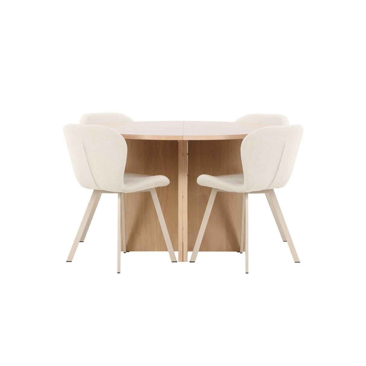 Strada, Lilja Oval matgrupp Beige, Vitpigmenterad, ⌀120
