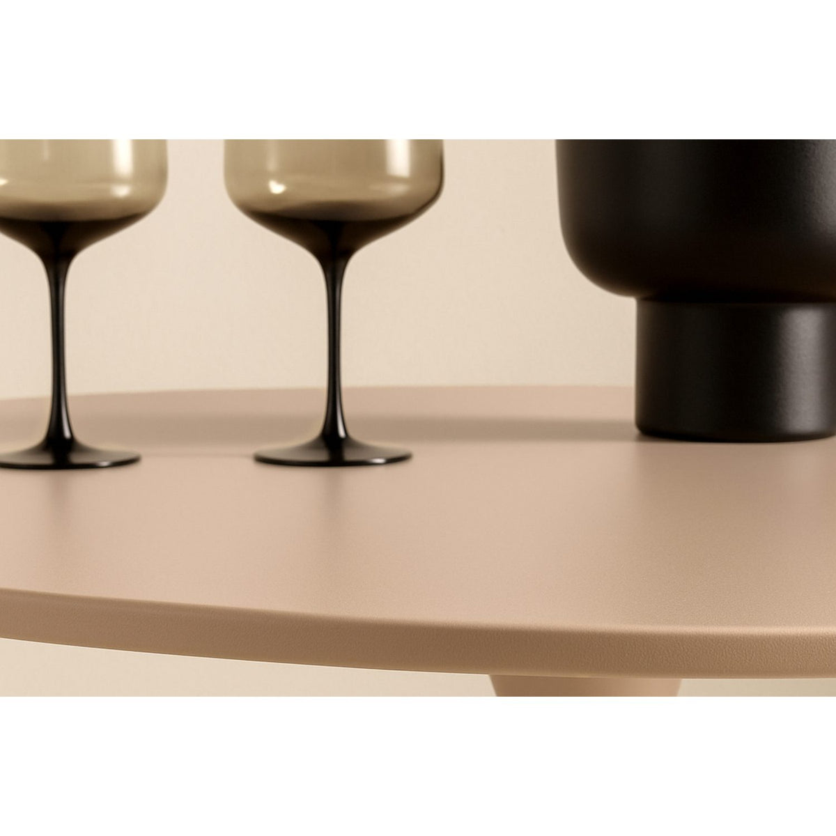 Glade Runt matbord Beige