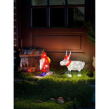 Tomte med ren akryl 40 Led Ljusdekoration Ute