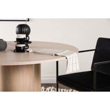 Olivia Runt matbord Vitlaserad