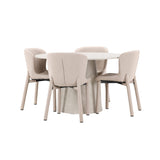Lanzo, Astoria Runt matgrupp Beige, Beige, 4st