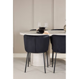 Narvik, Edina Oval matgrupp Svart, Beige, 200 x 100
