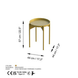 Tbilisi II (44 x 57 x 44 cm) Soffbord Guld