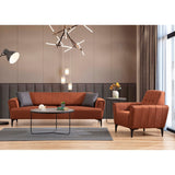 Jakarta (230 x 95 x 77 cm) 3-sits bäddsoffa Kakelröd