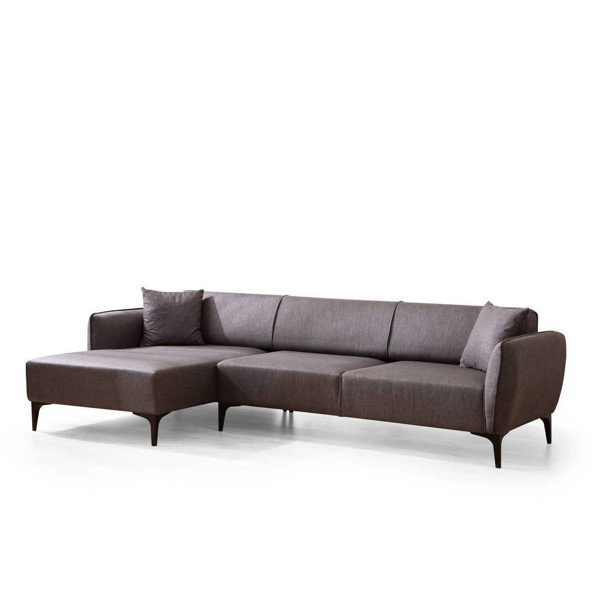 Belissimo (140-270 x 95 x 67 cm) Hörnsoffa Mörkgrå, Vänster