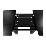 Chiba 180 cm Butterfly Matbord Svart Ek