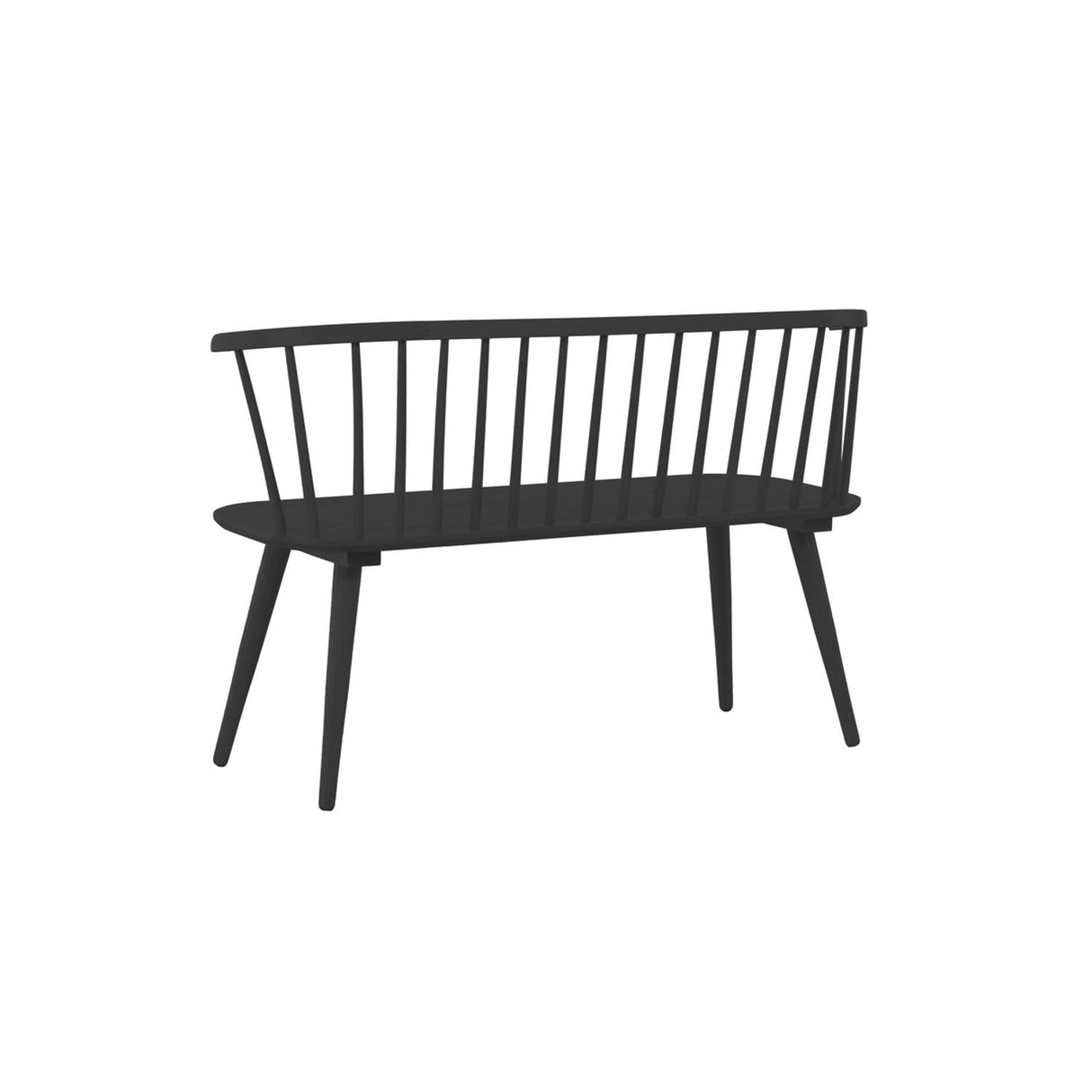 Bobby Bänksoffa Svart, 1208 x 490 x 765