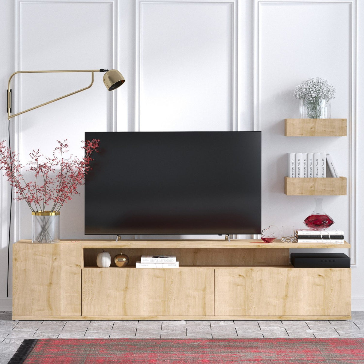 Quito (180 x 45 x 35 cm) Ek TV-möbel