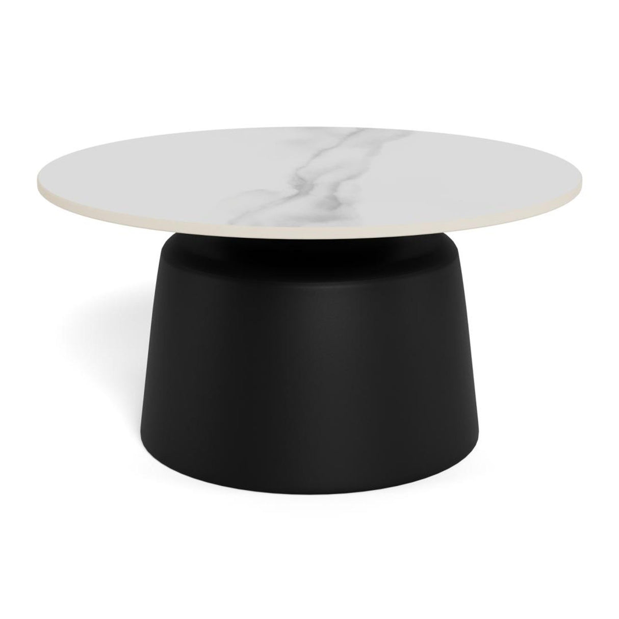 Nimbus soffbord Keramik Vit 70 cm Runt