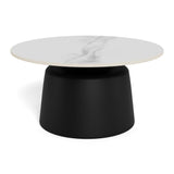 Nimbus soffbord Keramik Vit 70 cm Runt