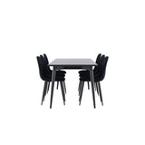 Ellis, Polar Rektangulär matgrupp Svart, Svart, 230 x 85