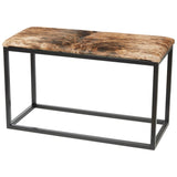 Palle L Cowhide Brown/Black Bänk
