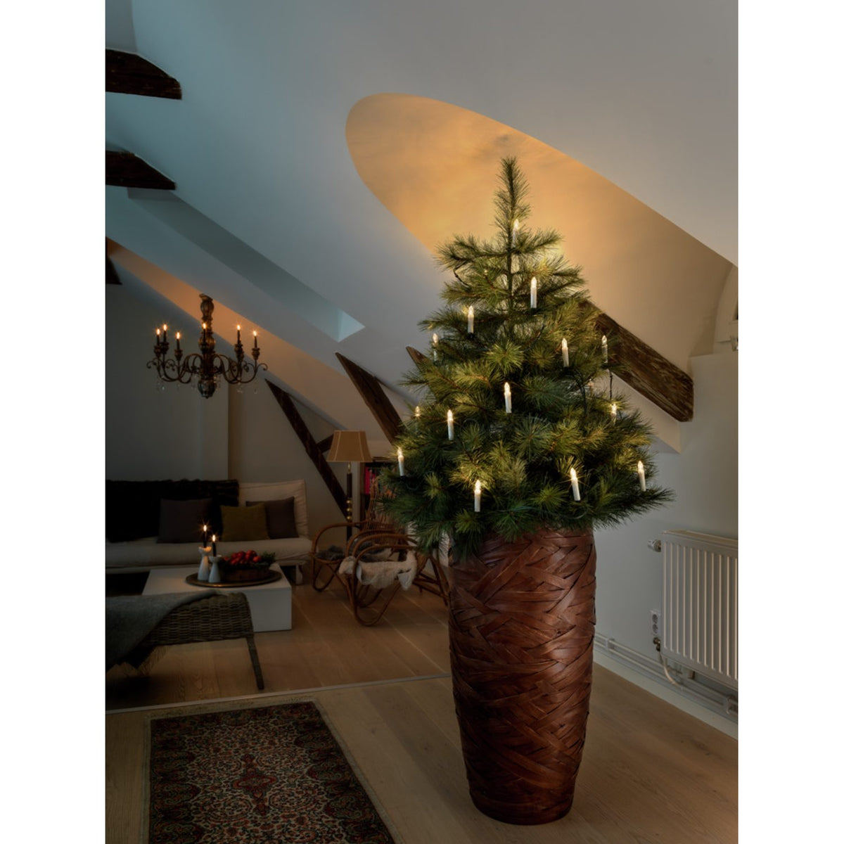 LED Grön Kabel Julgransbelysning 20 Lampor (7.6m)
