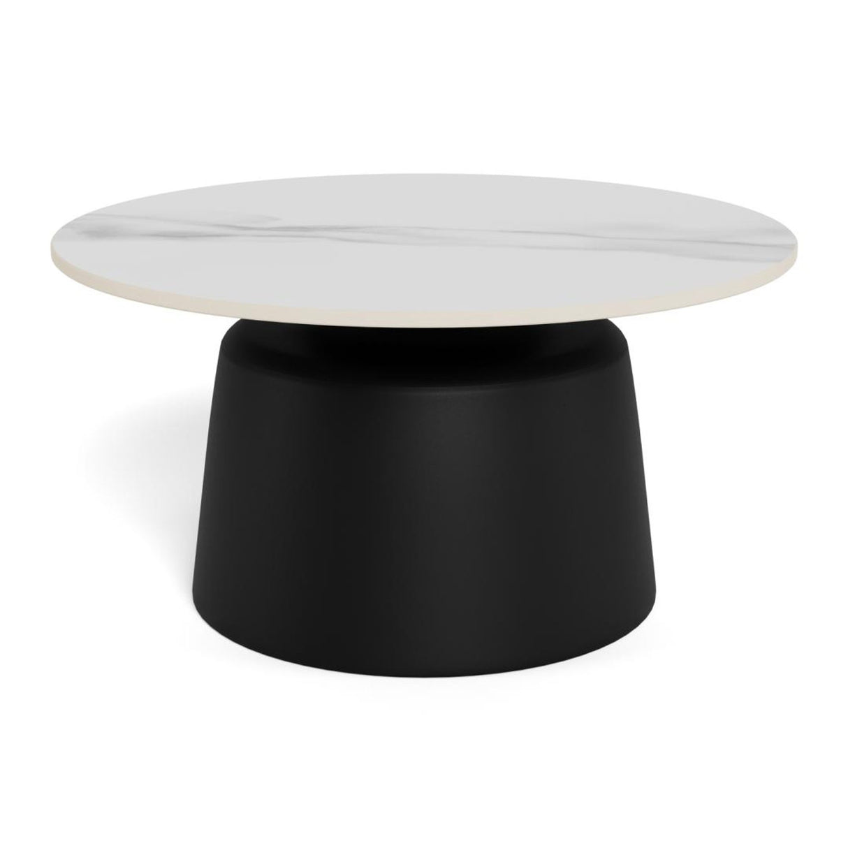 Nimbus soffbord Keramik Vit 70 cm Runt