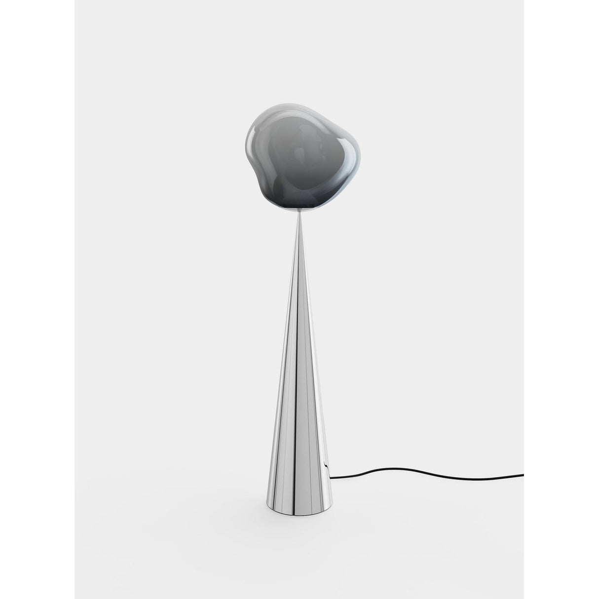 Melt Cone Fat Golvlampa Nickel/SIlver