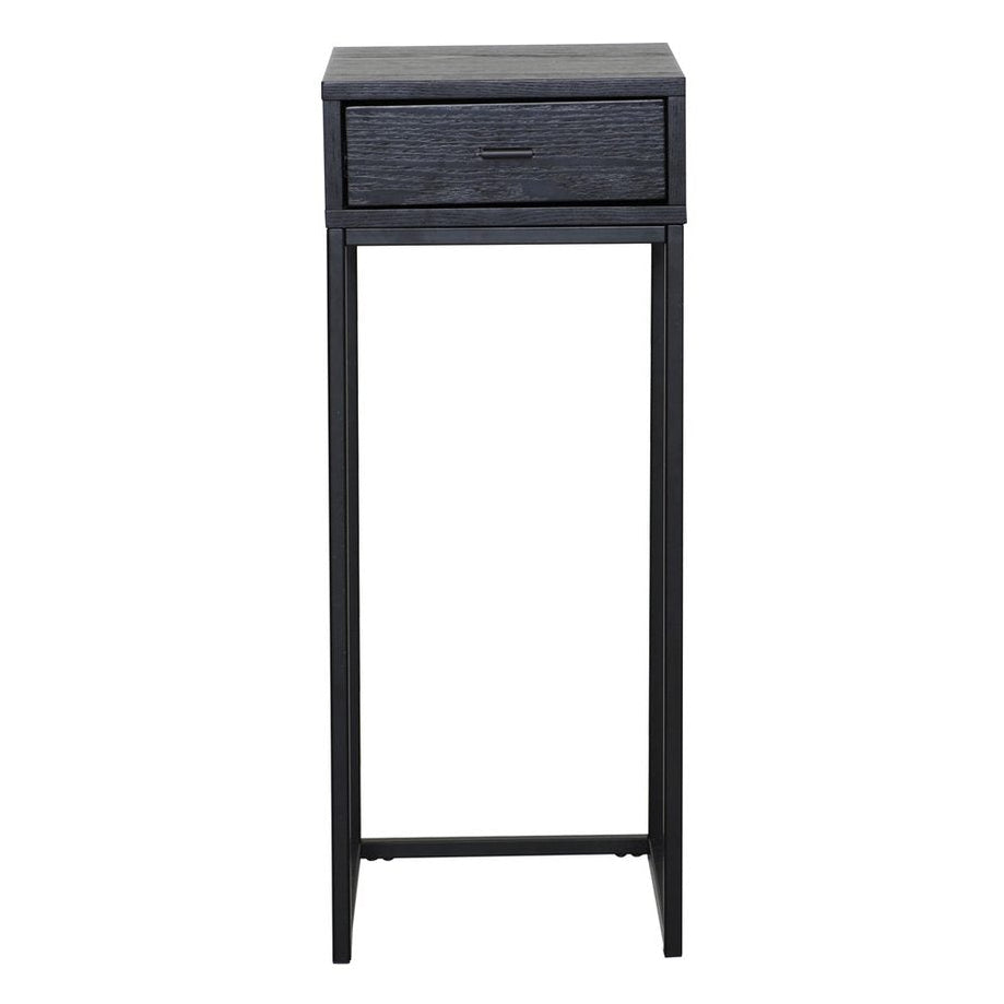 Regal Sängbord Svartlackad Ask, 75 cm