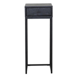 Regal Sängbord Svartlackad Ask, 75 cm