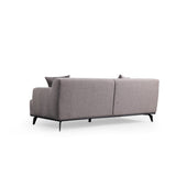 Kigali 2 (200 x 100 x 75 cm) brungrå 2-sitssoffa