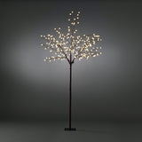 Brunt Träd 250 cm Cherry LED Ljusdekoration Ute