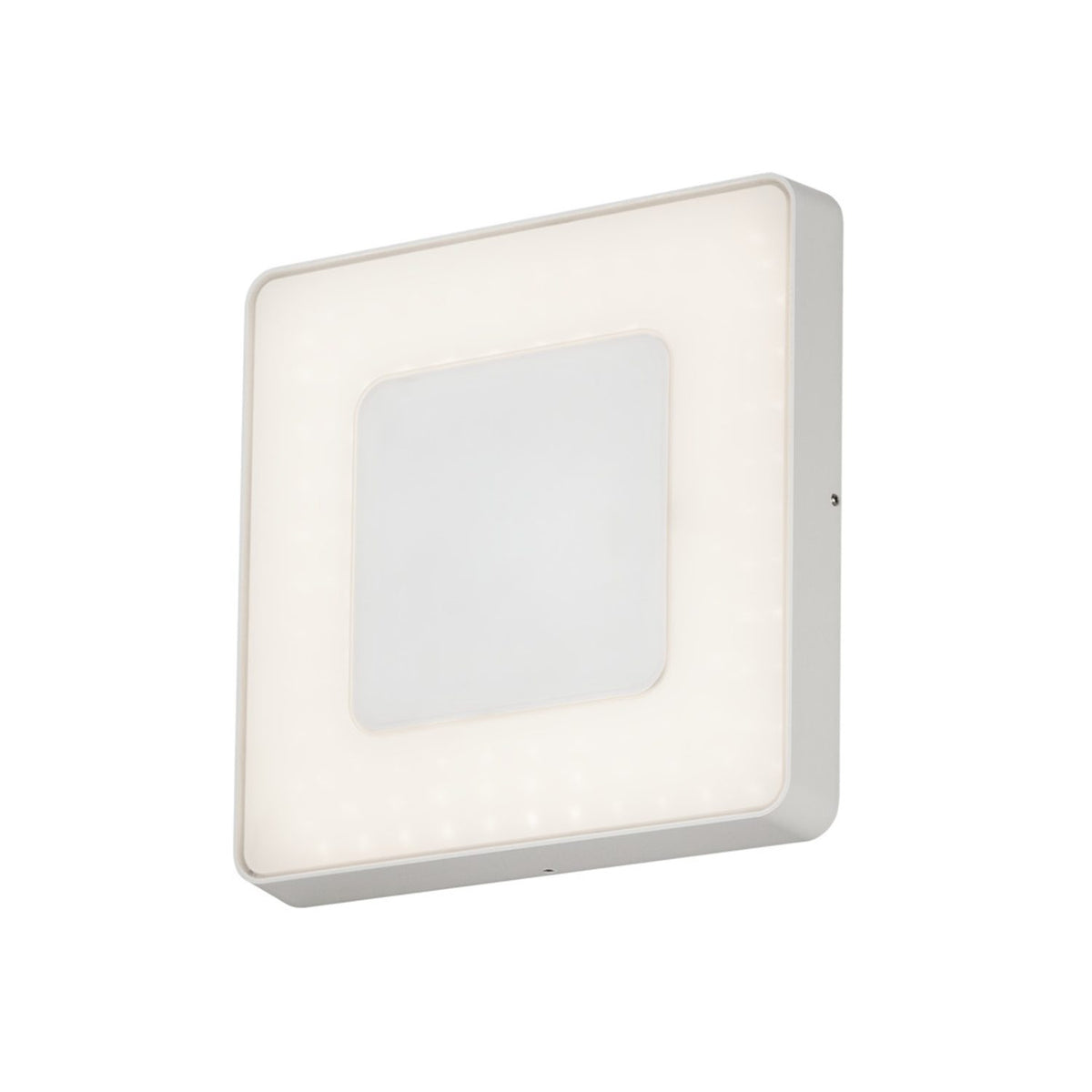 Carrara Fyrkant HP-LED 25W Vit Vägglampa Ute