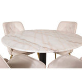 Estelle, Velvet Deluxe Rund matgrupp