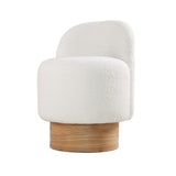 Belgrad Teddy (Ø47 x H66 cm) Vit Sittpuff