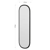 Lima (40 x 120 x 2,2 cm) Spegel Svart