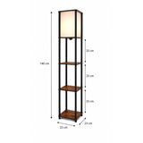 TierShelfLampz2 (H 150 cm) Golvlampa Valnöt
