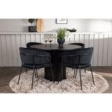 Olivia, Selma Rund matgrupp Svart, Svart, 4st