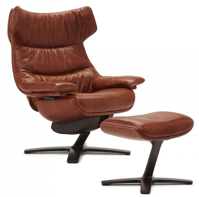 Re-Vive Wing Back 608Q 704 Reclinerfåtölj inkl. Fotpall