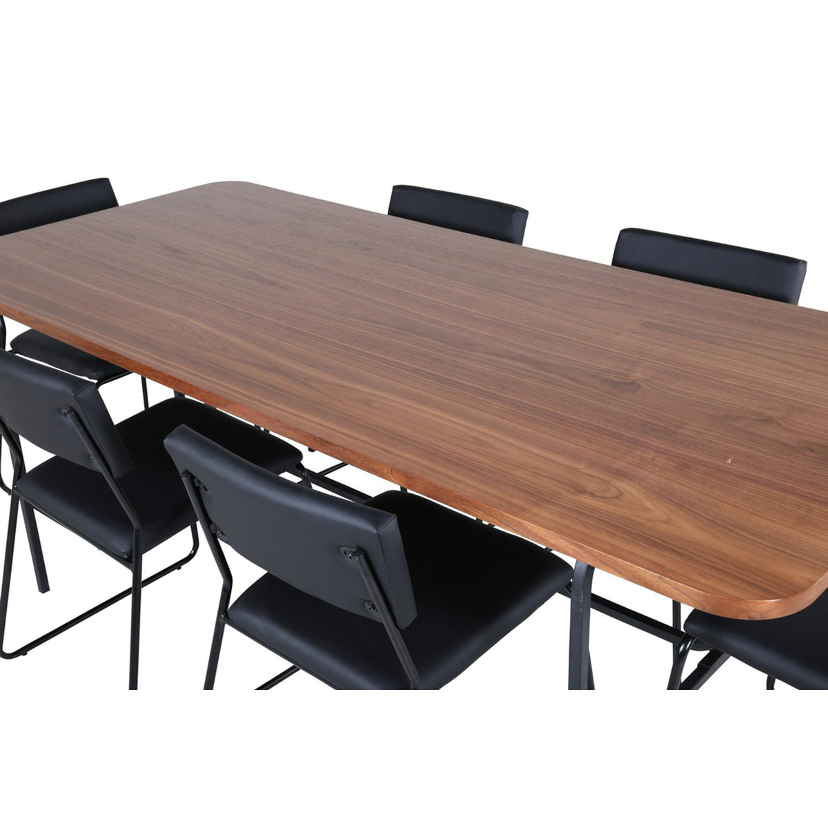 Uno, Kenth Rektangulär matgrupp Svart, Svart,Natur, 200 x 90