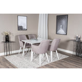 Polar, Comfort Rektangulär matgrupp Grå,Vit, Vit, 120 x 75
