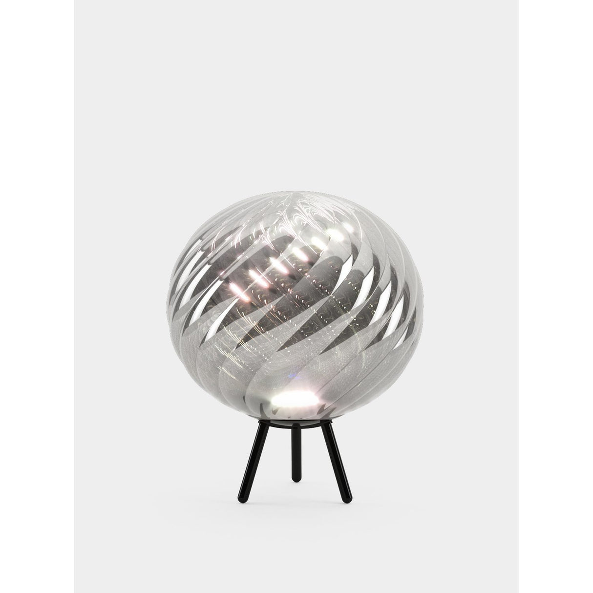 Whirl Portabel lampa Silver/Dichroic/Black