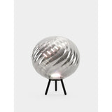 Whirl Portabel lampa Silver/Dichroic/Black