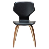 S.I.T Stol Vintage Black Art.Leather, Walnut