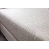Porto (230 x 90 x 150 cm) Hörnsoffa-bäddsoffa Creme, Vänster