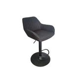 Cubo Barstol Randig Mörkgrå