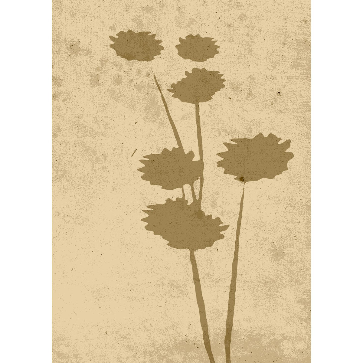 Blomkonst Poster Beige, 50 x 70 cm