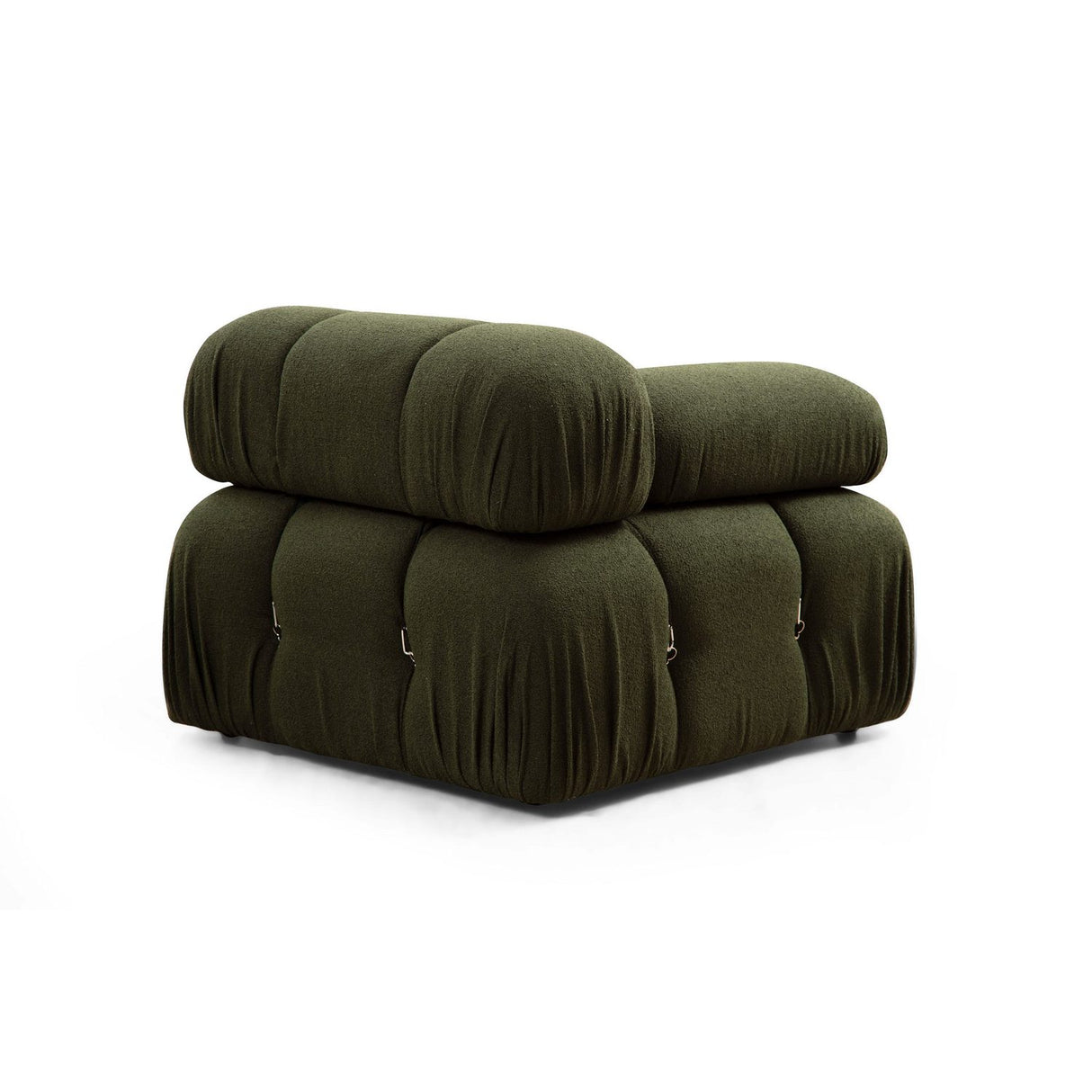 Vienna Beige L1-O1-1R-PUF (288 x 95 x 75 cm) Hörnsoffa Grön