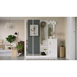 Gaborone (147,2 x 179,7 x 37,5 cm) Hallstativ Vit