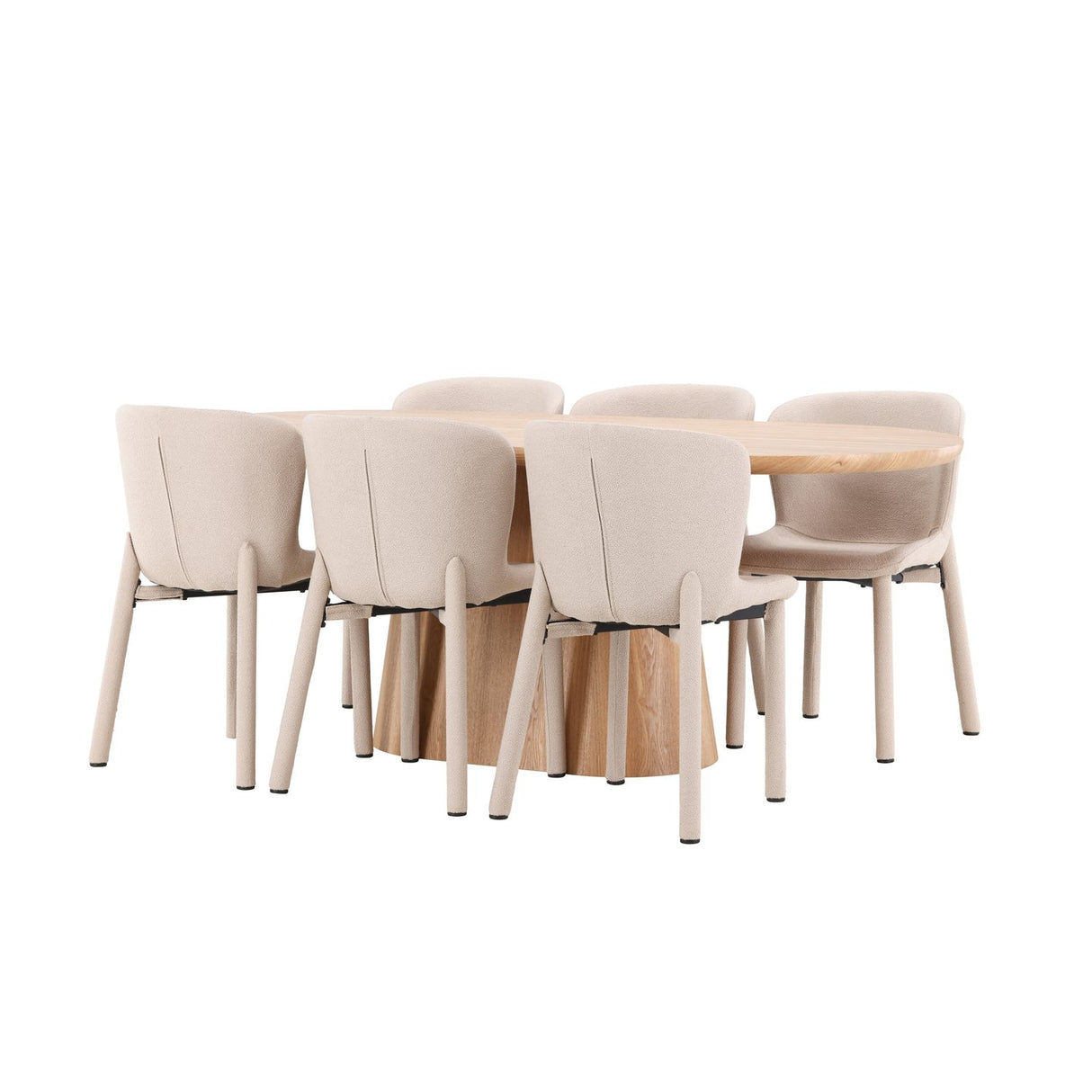 Stjärnö, Astoria Oval matgrupp Beige, Natur, 200 x 90