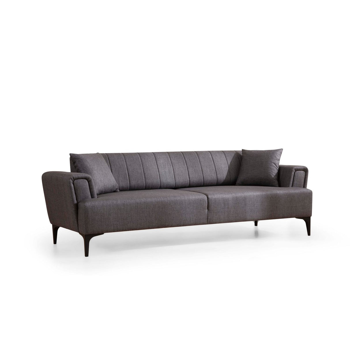 Jakarta (230 x 95 x 77 cm) 3-sits bäddsoffa Mörkgrå