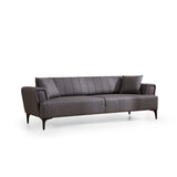 Jakarta (230 x 95 x 77 cm) 3-sits bäddsoffa Mörkgrå