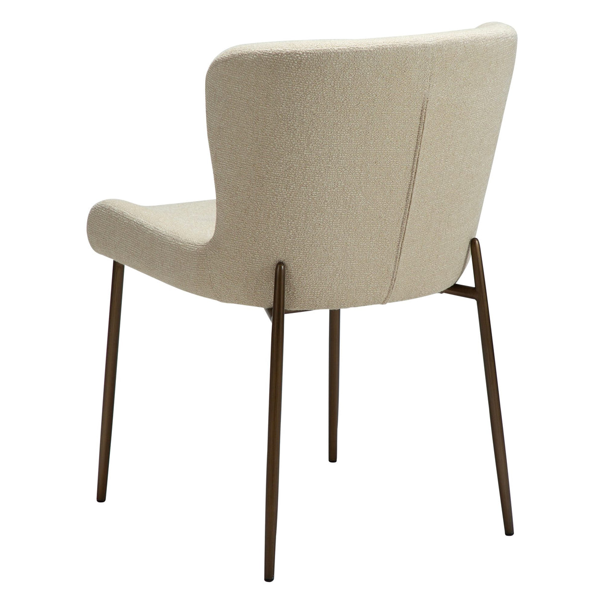 Glam Stol Frosted Almond, Antique Brass